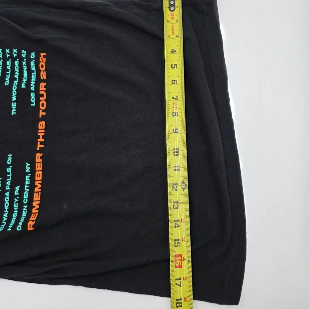 Jonas Brothers Remember This Tour 2021 Graphic Band‎ Tee Bella Canvas Black M